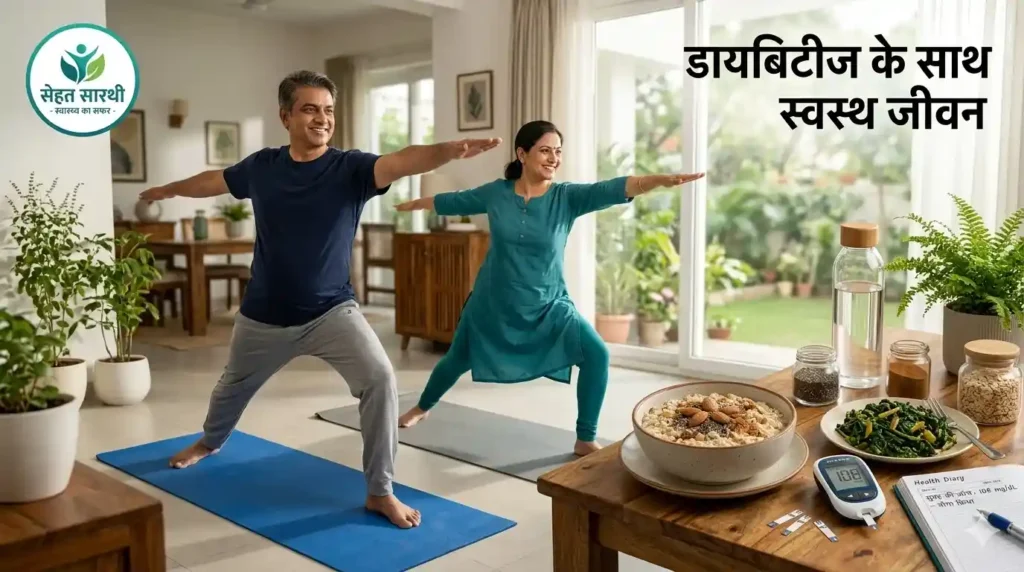 डायबिटीज़ में हेल्दी लाइफस्टाइल अपनाते भारतीय लोग