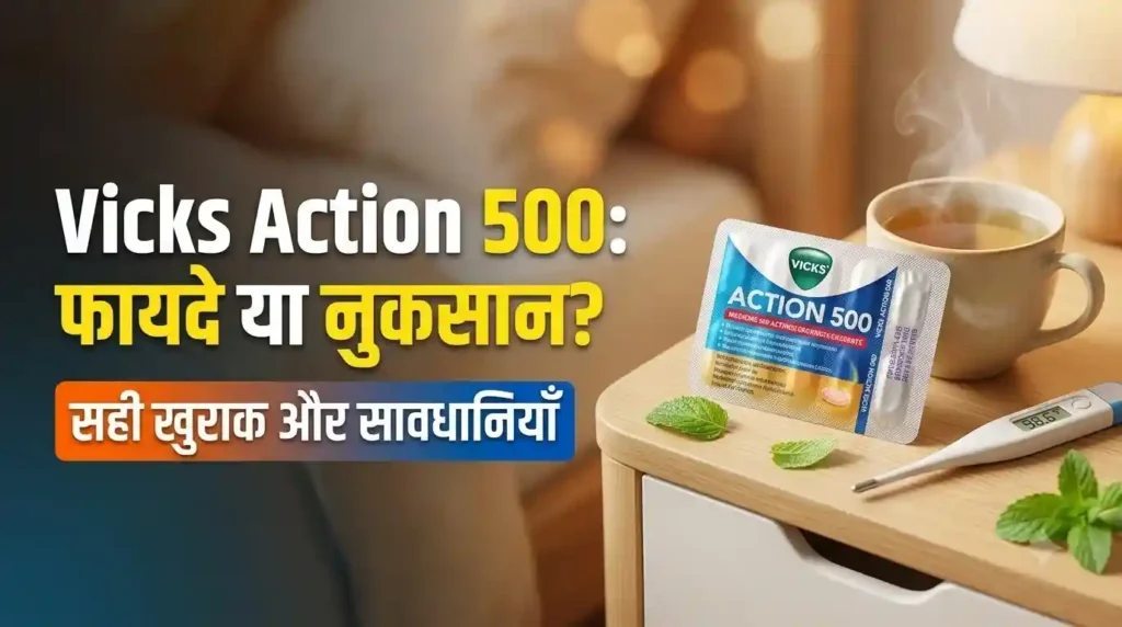 Vicks Action 500 ke fayde, upyog aur savdhaniyan in hindi