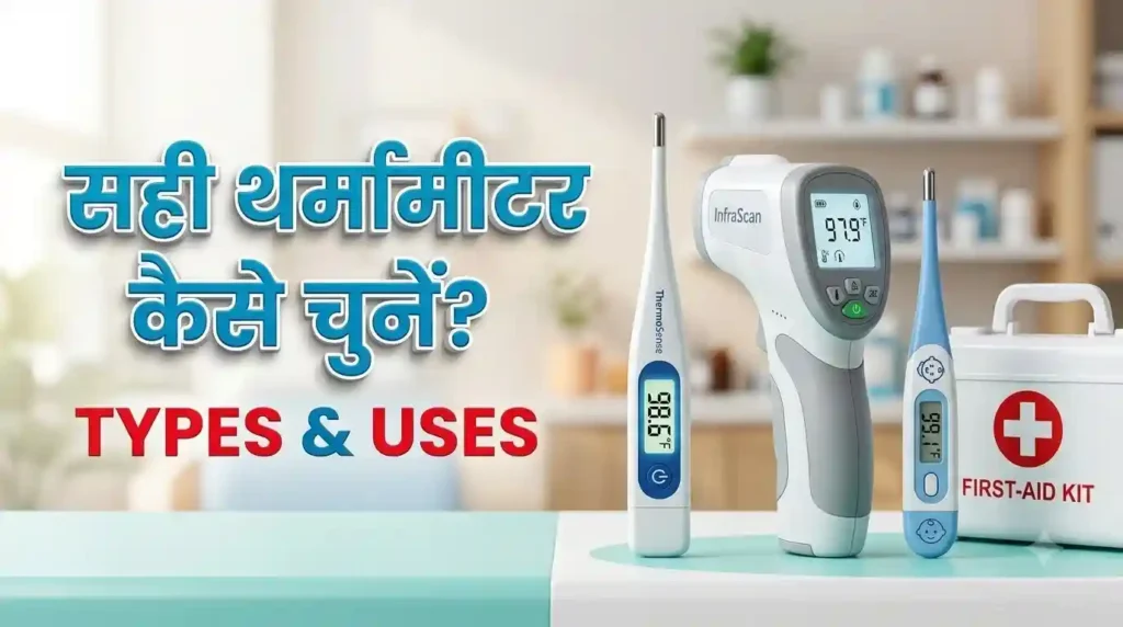 थर्मामीटर के प्रकार और शरीर का तापमान नापने का सही तरीका