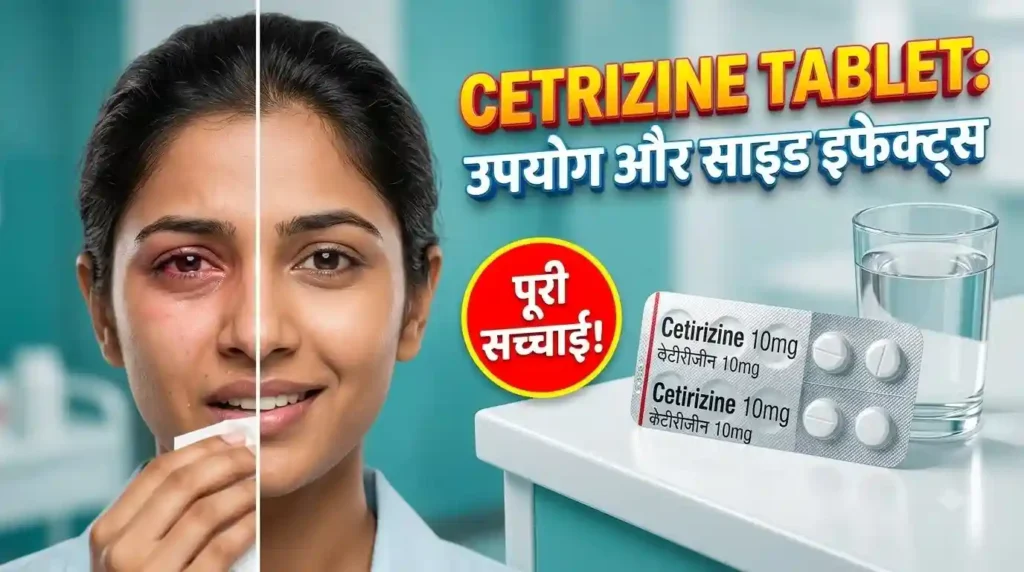 Cetrizine Tablet uses in Hindi dosage and side effects guide