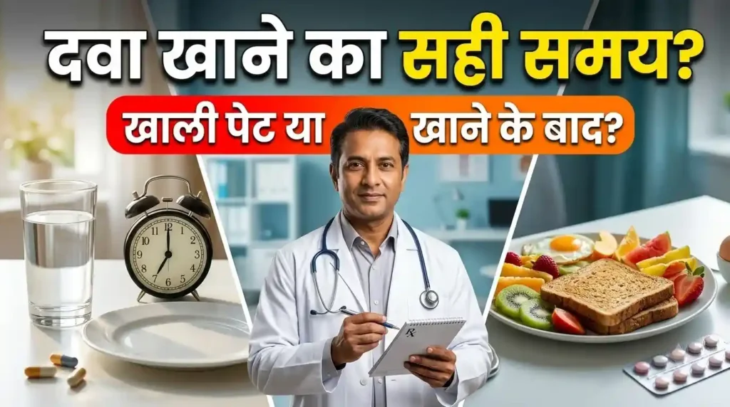दवा खाने का सही समय और खाली पेट दवा लेने के नियम